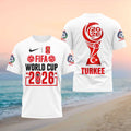 FIFA World Cup 2026 Turkey National Team Souvenir Supporters Fans Shirt - Limotees LLC