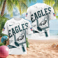Philadelphia Eagles Football Field Goal Splatter Design Shirt