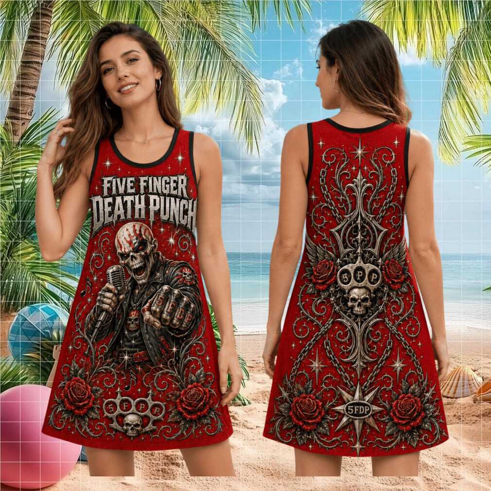 Five Finger Death Punch Metal Tour Vintage Retro Concert Fans Women Shirt - Limotees LLC