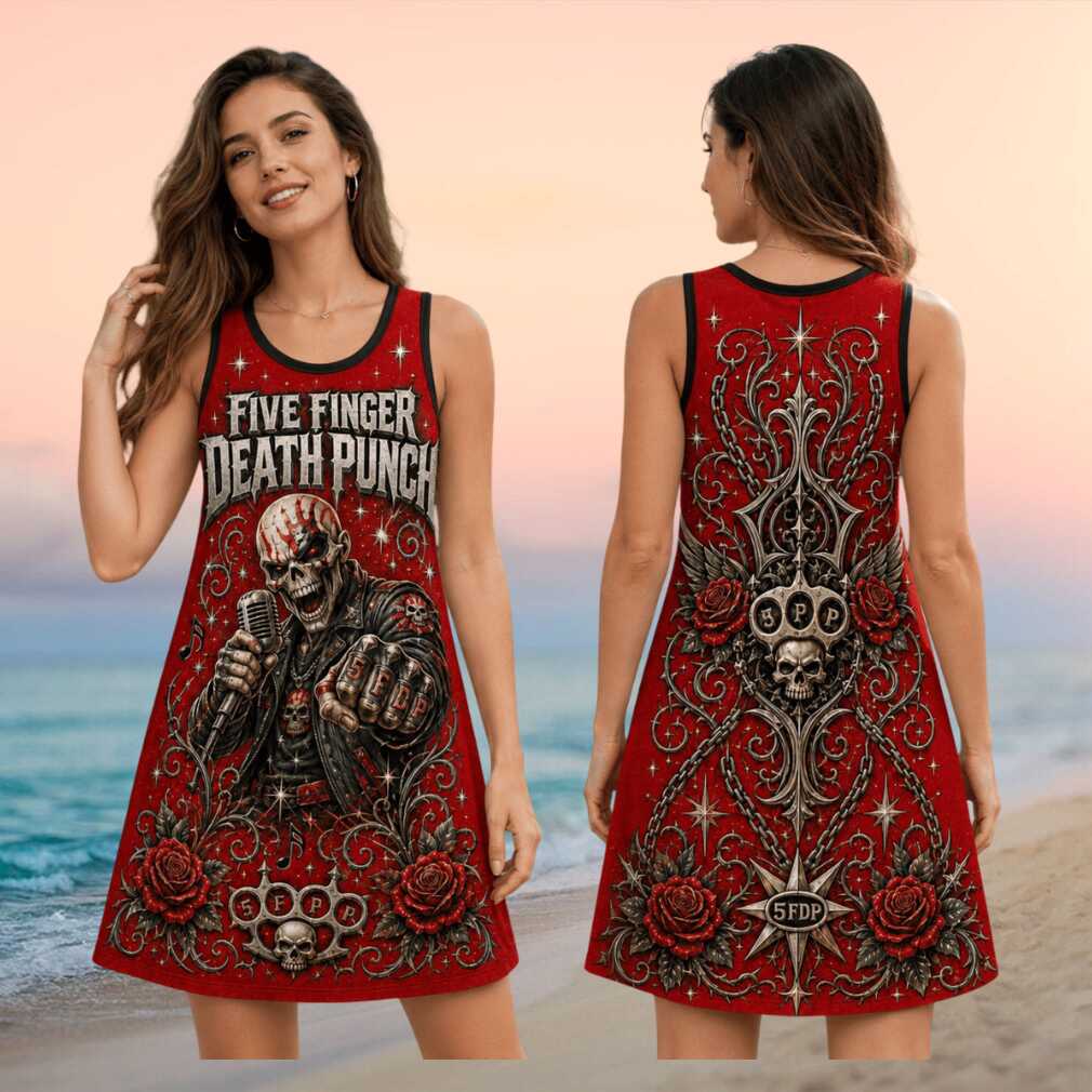 Five Finger Death Punch Metal Tour Vintage Retro Concert Fans Women Shirt - Limotees LLC