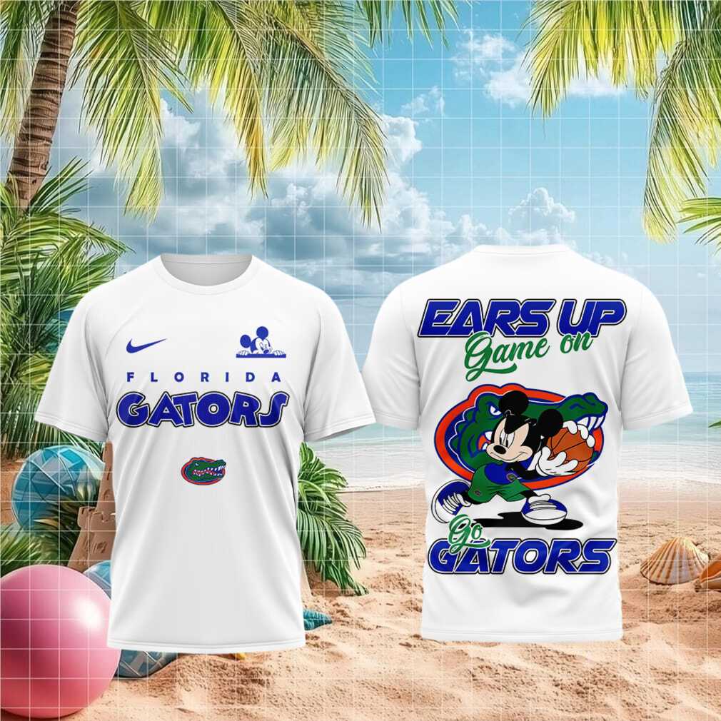 Florida Gators Mickey Basketball Ears Up Team Shirt
