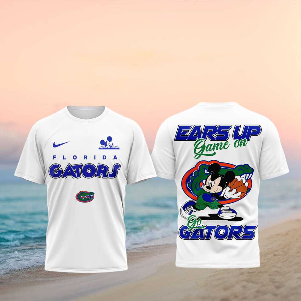 Florida Gators Mickey Basketball Ears Up Team Shirt