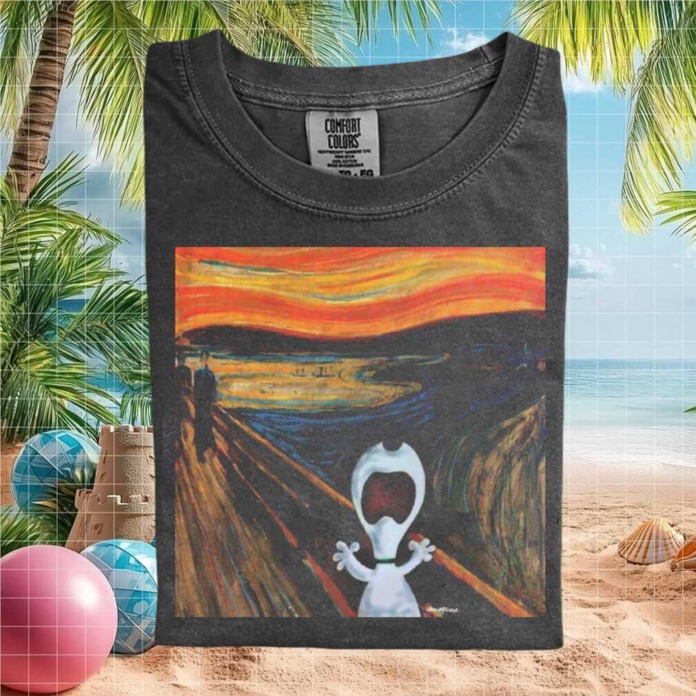 Forky Toy Story The Scream Painting Artistic Mashup Funny T Shirt