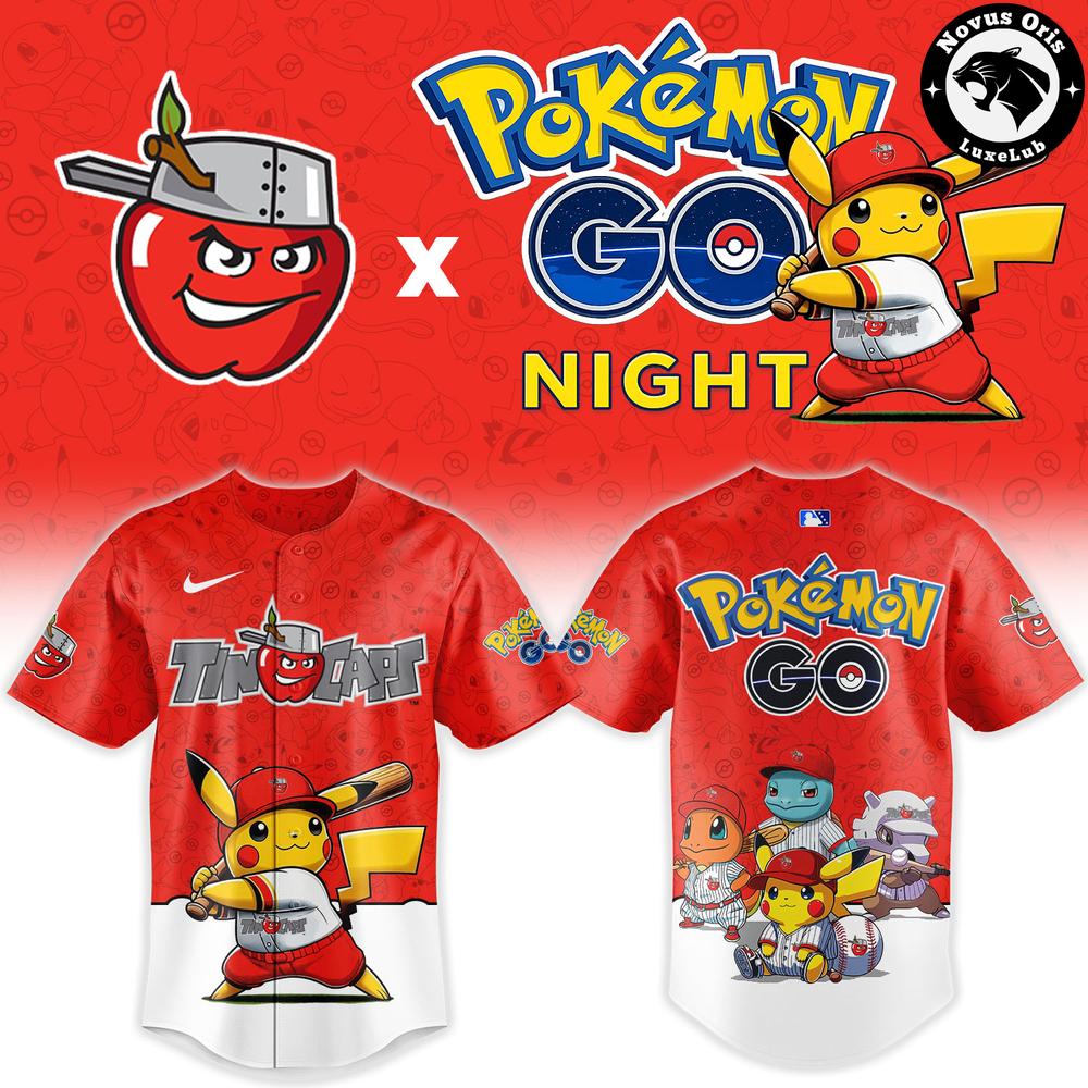 Fort Wayne TinCaps x Pokemon GO Night 2026 Limited Edition Baseball Jersey