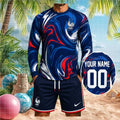 France National Football Team Euro 2026 Swirl Pattern Fan Kit Men Shirt - Limotees LLC