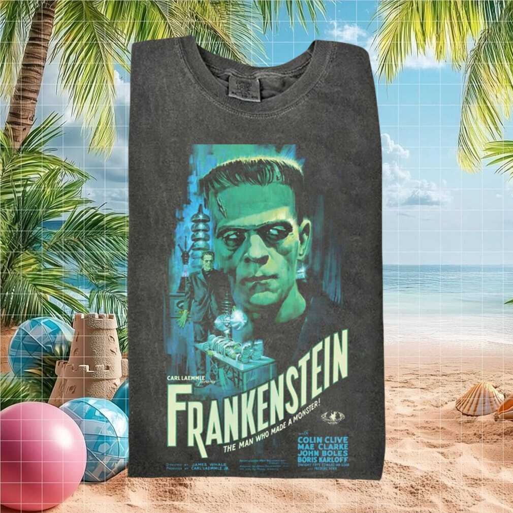 Frankenstein Classic Horror Movie Monster Retro Vintage Graphic T Shirt - Limotees LLC