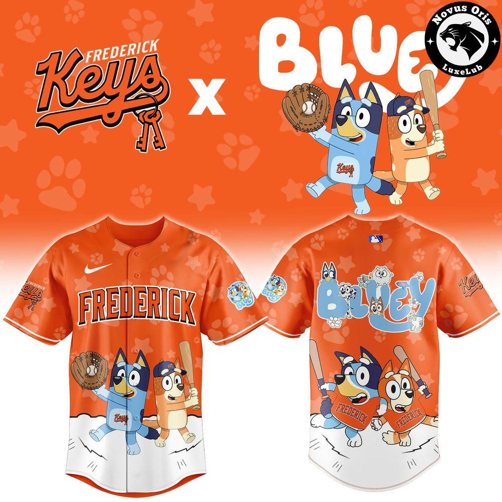 Frederick Keys x Bluey Night Limited Edition Baseball Jersey