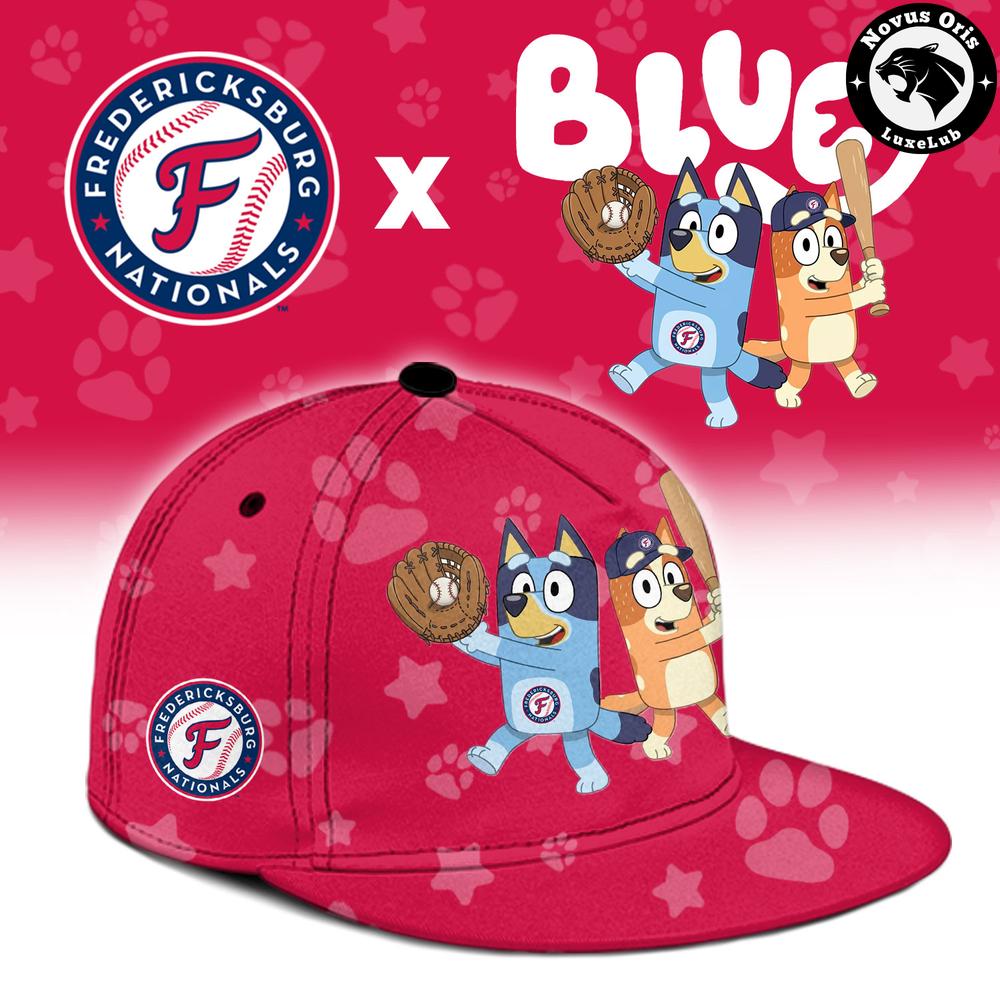 Fredericksburg Nationals x Bluey Night Limited Edition Baseball Jersey
