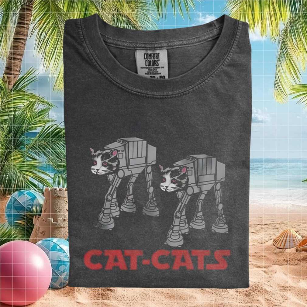 Funny Cat AT AT Walker Space Parody Sci Fi Graphic T Shirt - Limotees LLC