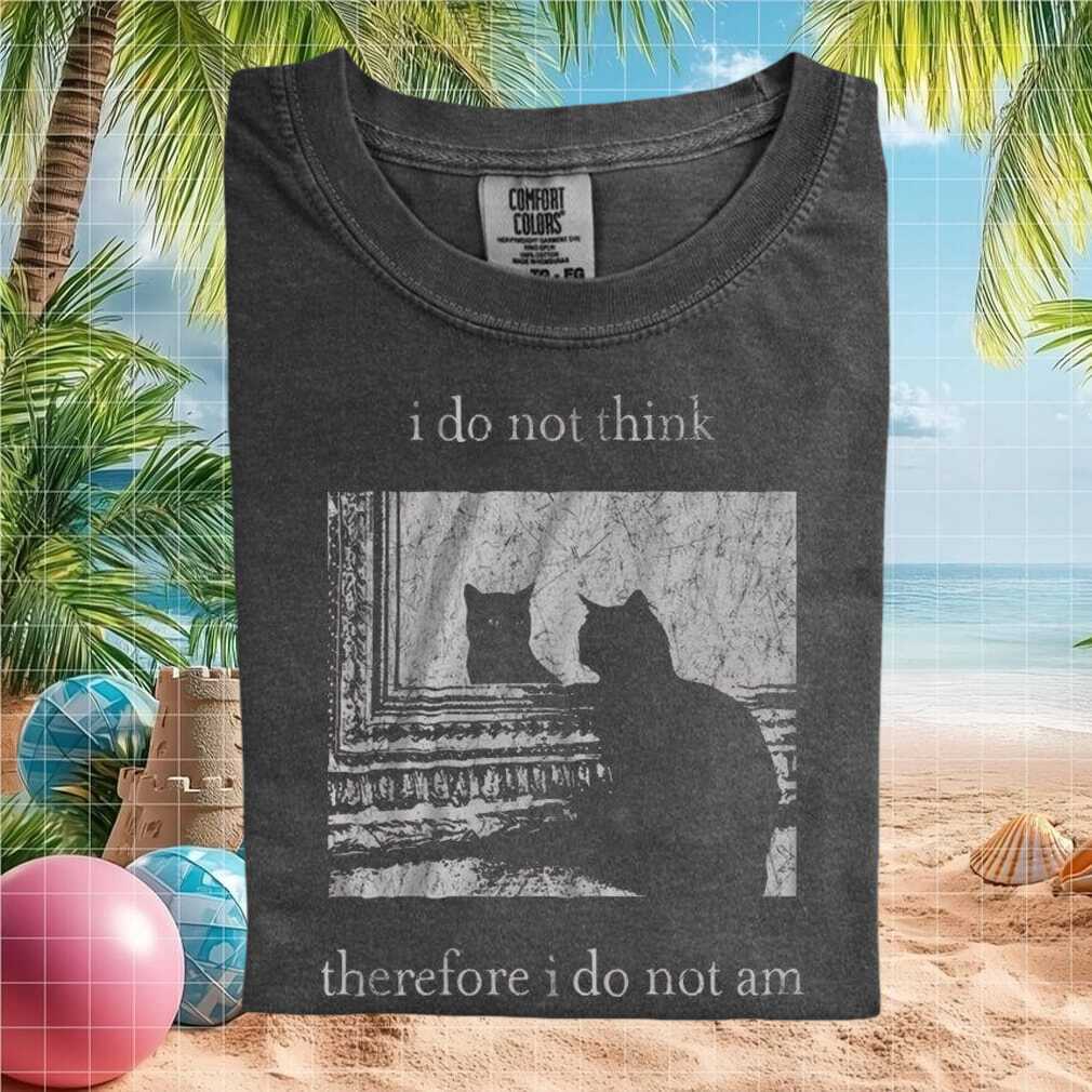 Funny Cat Existential Dread Philosophy Meme Graphic T Shirt - Limotees LLC