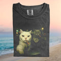 Funny Cats Driving Car Smoking Cigar Retro Aesthetic T Shirt - Limotees LLC