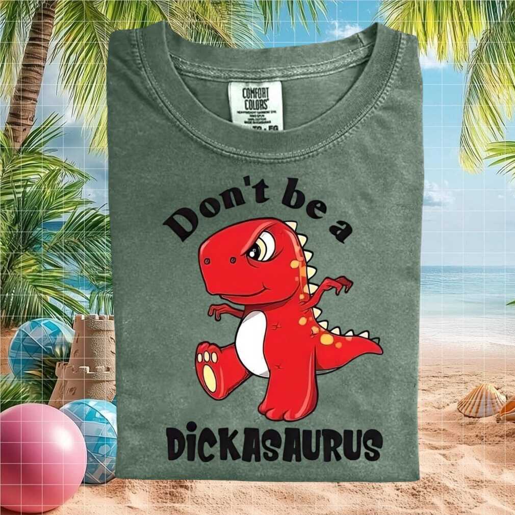 Funny Dickasaurus Rex Cute Red Dinosaur Humor Graphic T Shirt - Limotees LLC