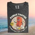 Funny Hot Dog Fart Joke Retro Cartoon Character Graphic T Shirt - Limotees LLC