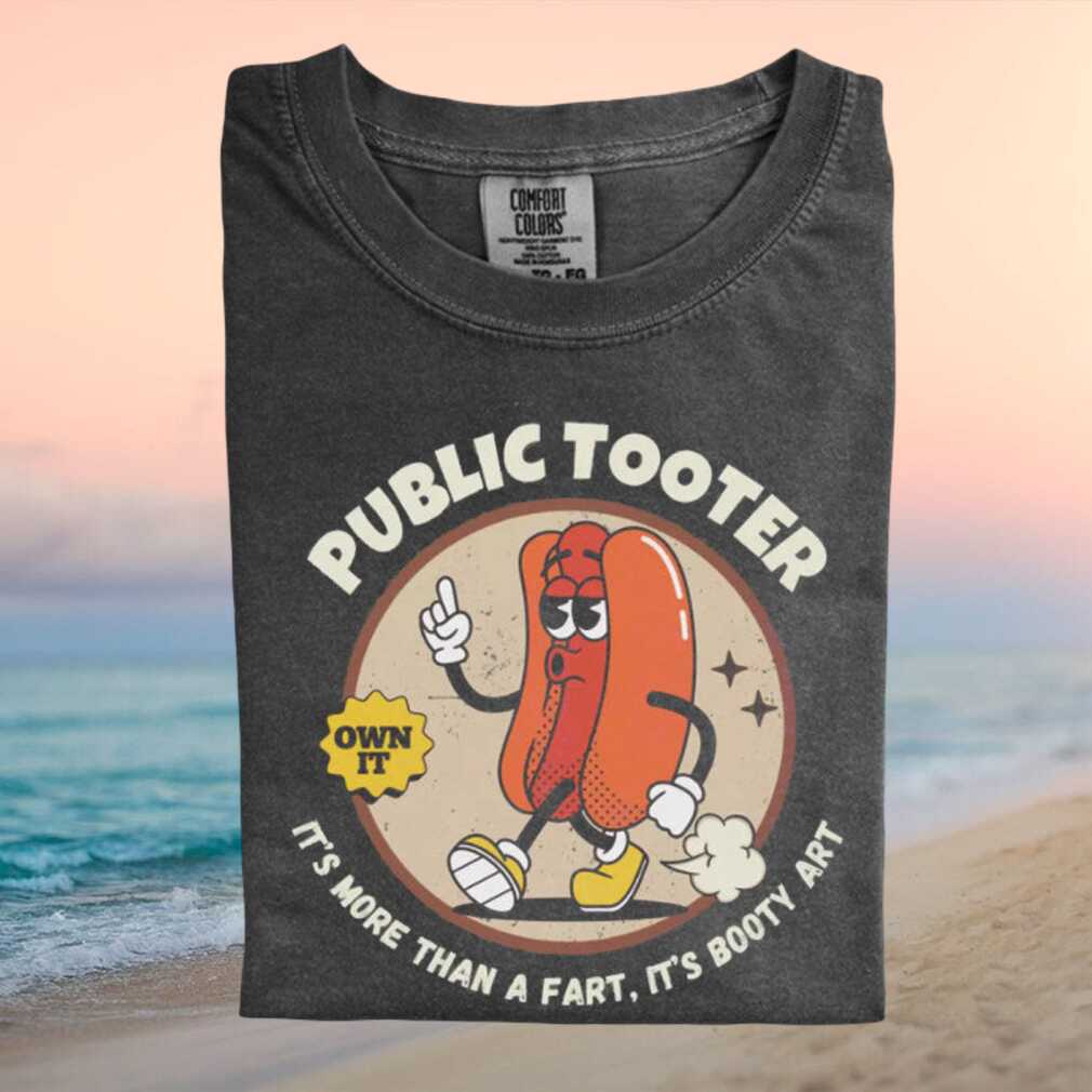 Funny Hot Dog Fart Joke Retro Cartoon Character Graphic T Shirt - Limotees LLC