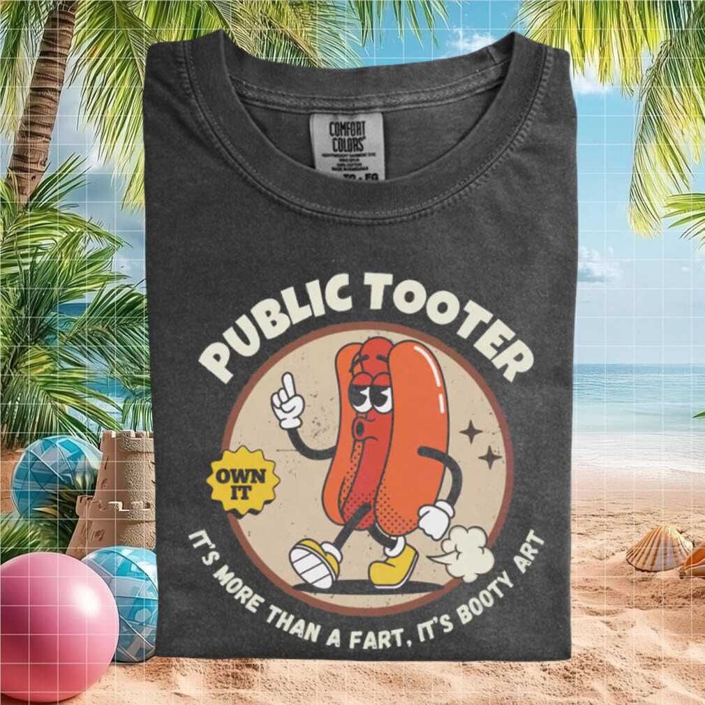 Funny Hot Dog Fart Joke Retro Cartoon Character Graphic T Shirt - Limotees LLC