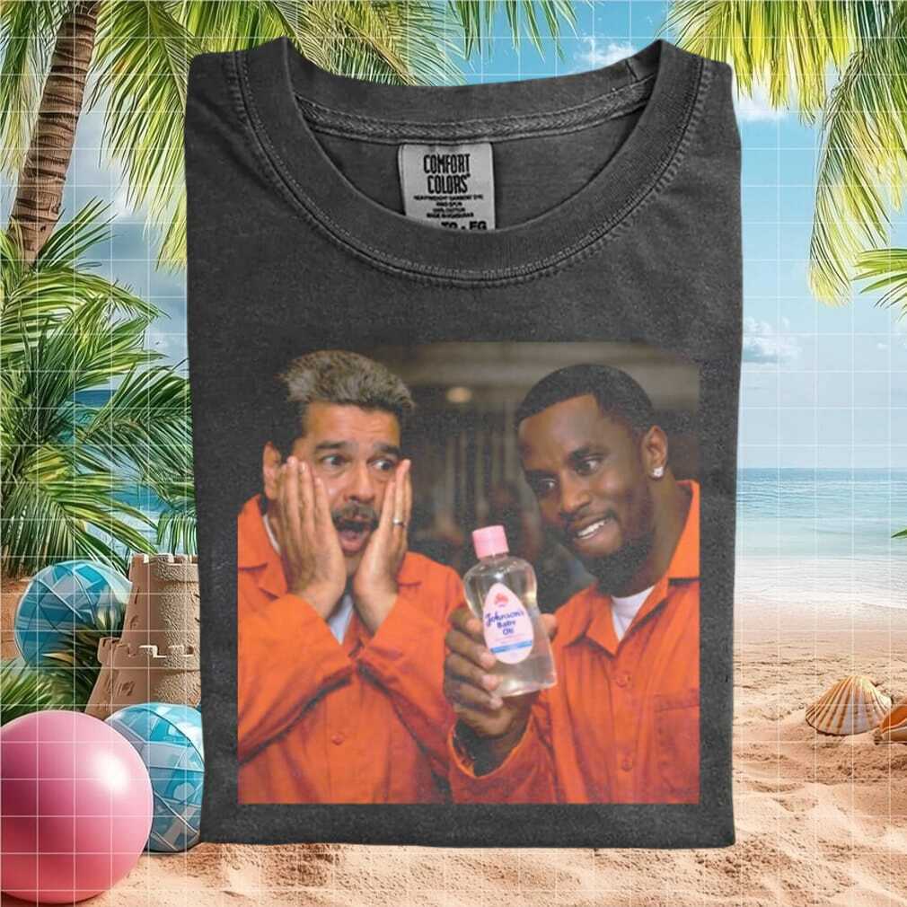 Funny Prison Drama Baby Oil Parody Meme Graphic T Shirt - Limotees LLC
