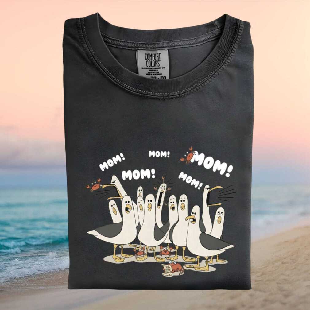 Funny Seagull Mom Need Space Bird Lover Graphic T Shirt - Limotees LLC