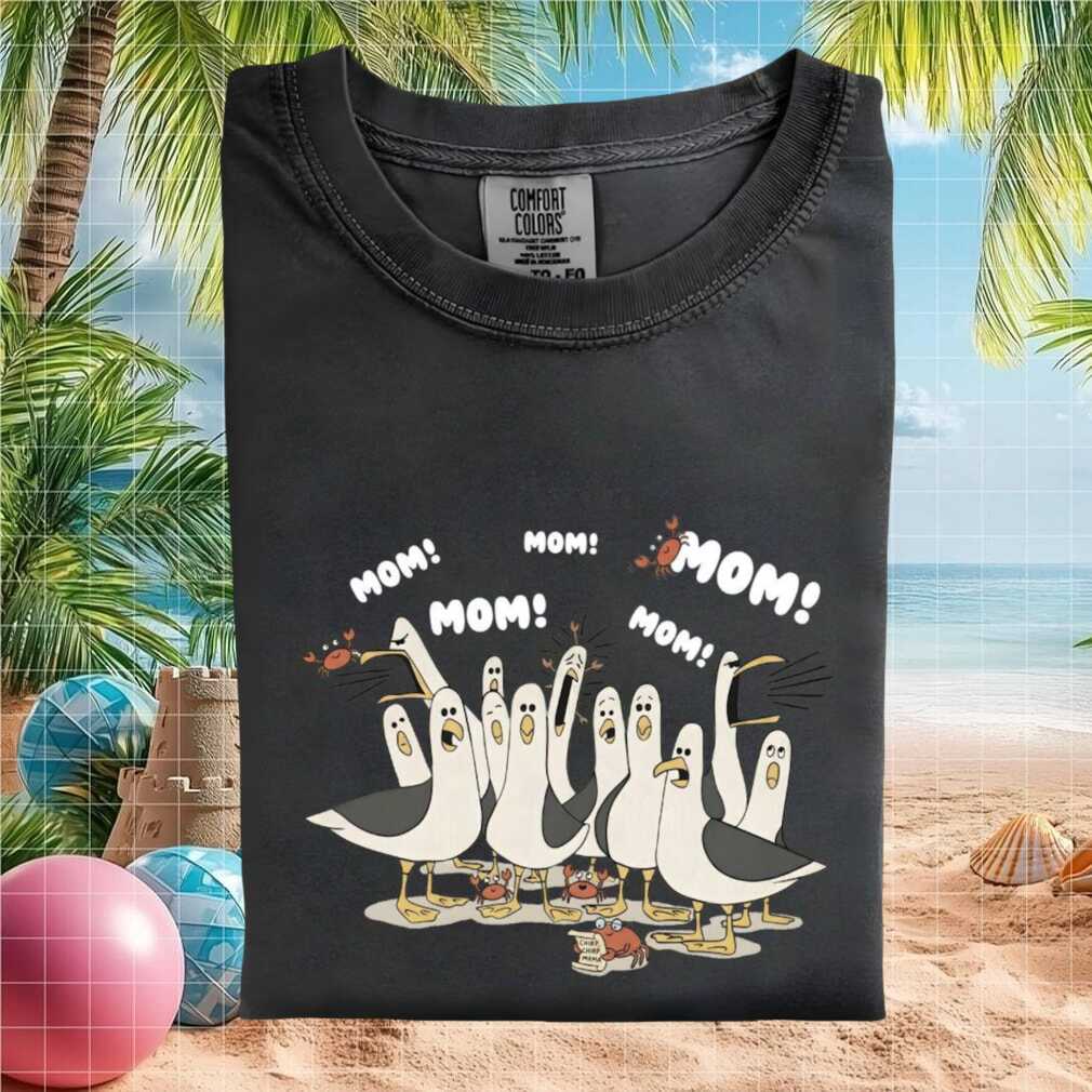 Funny Seagull Mom Need Space Bird Lover Graphic T Shirt - Limotees LLC