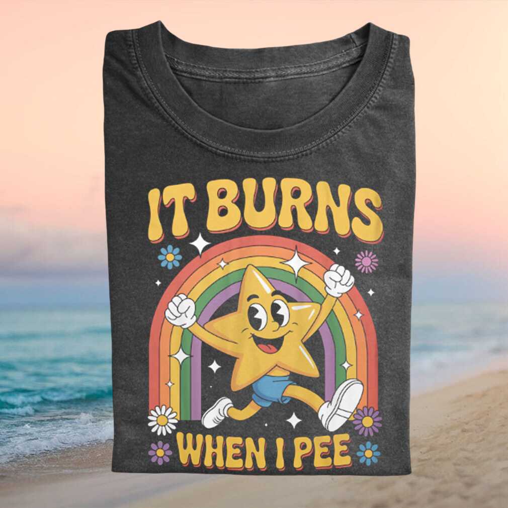 Funny Star Retro Rainbow Cartoon Humorous Quote Graphic T Shirt - Limotees LLC