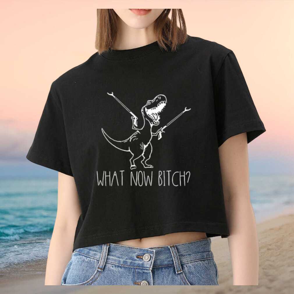 Funny T Rex What Now Bitch Slogan Graphic T Shirt - Limotees LLC