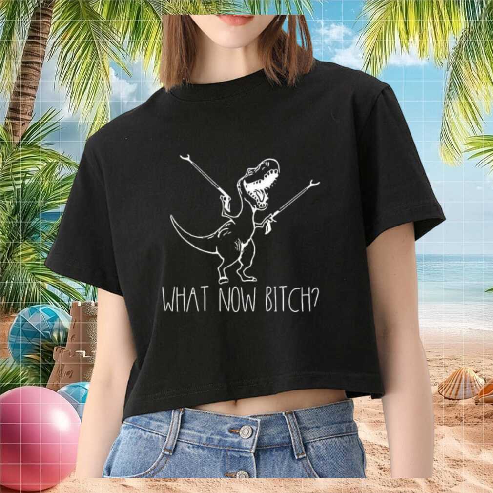 Funny T Rex What Now Bitch Slogan Graphic T Shirt - Limotees LLC