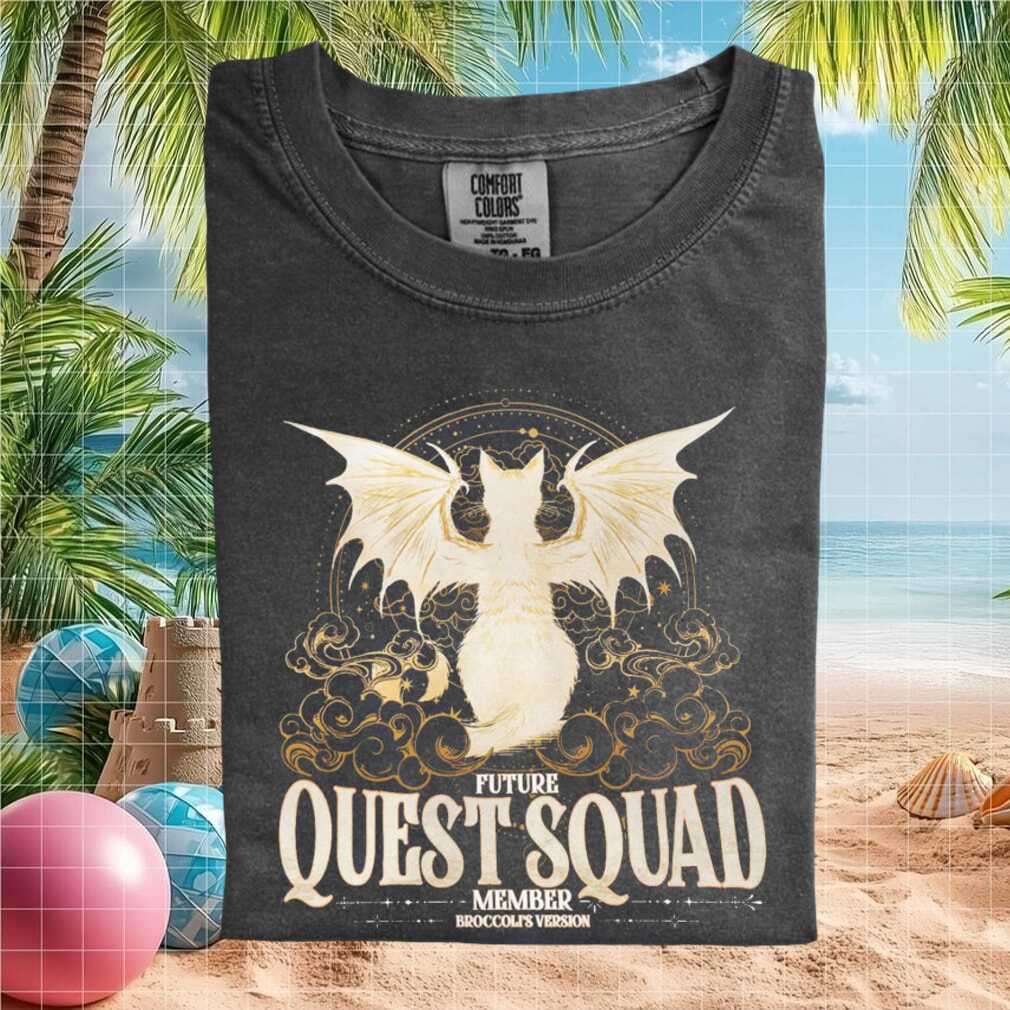Future Quest Squad Fantasy Cat Dragon Illustration Unisex T Shirt - Limotees LLC