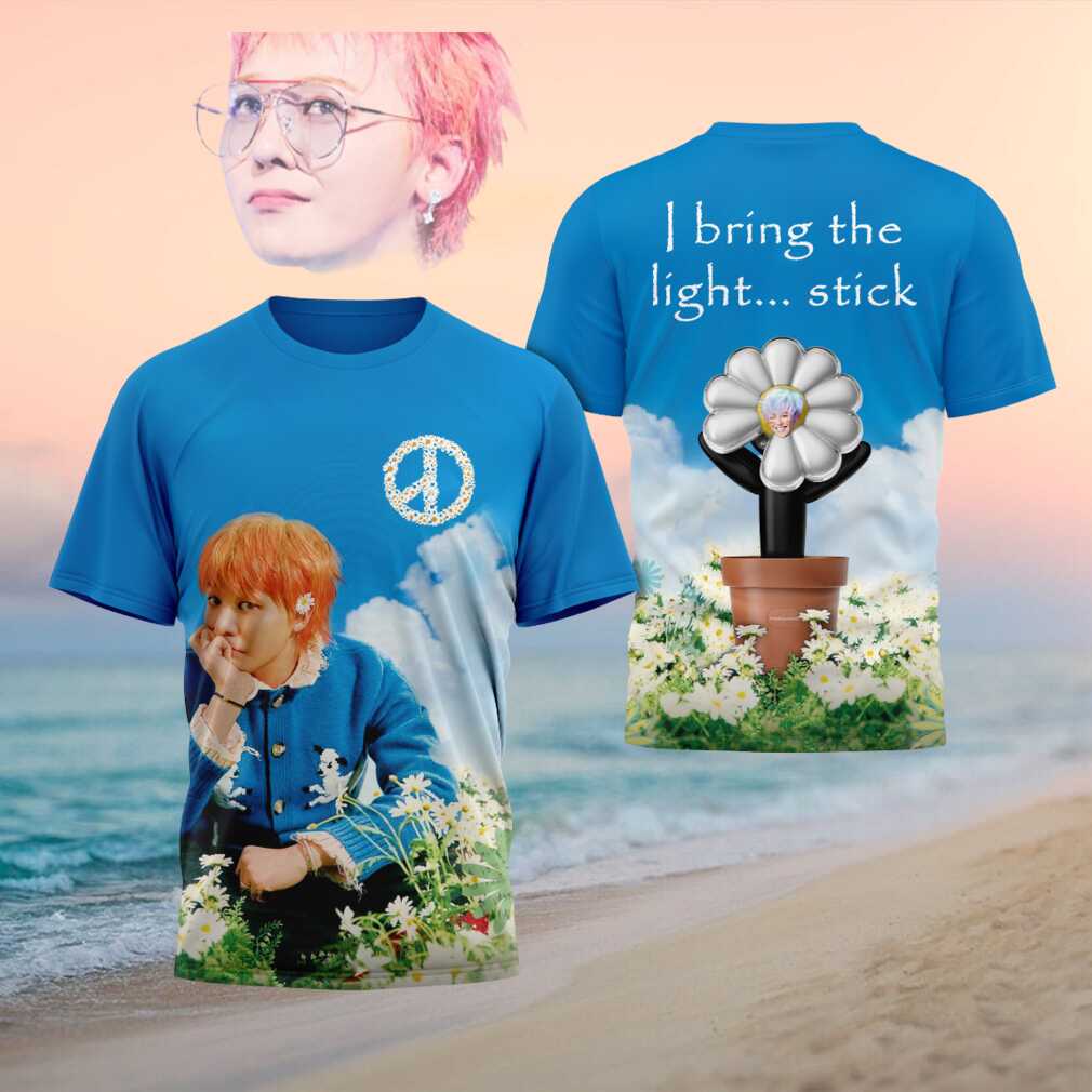 G Dragon Kpop Music Artist I Bring The Light Stick Daisy Flower Shirt