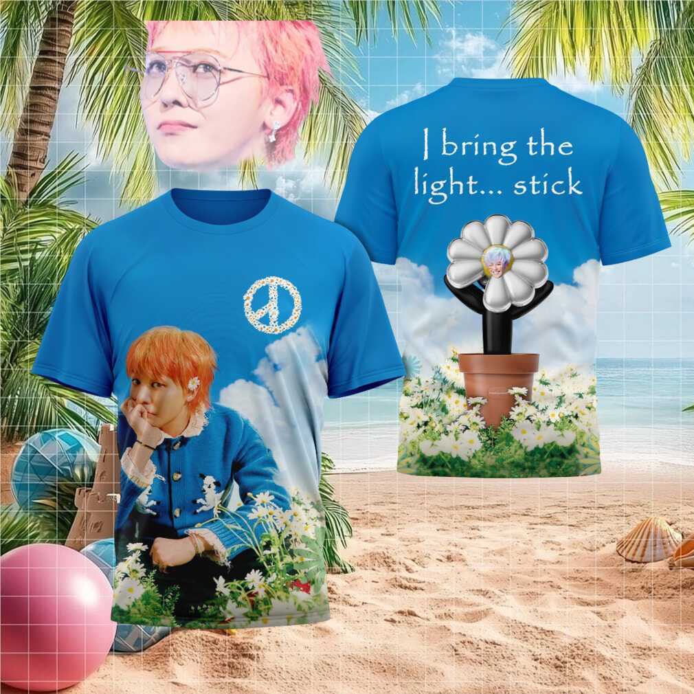G Dragon Kpop Music Artist I Bring The Light Stick Daisy Flower Shirt