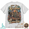 KISS Band Summer Vibes Palm Tree Beach Concert Graphic Shirt - Limotees LLC