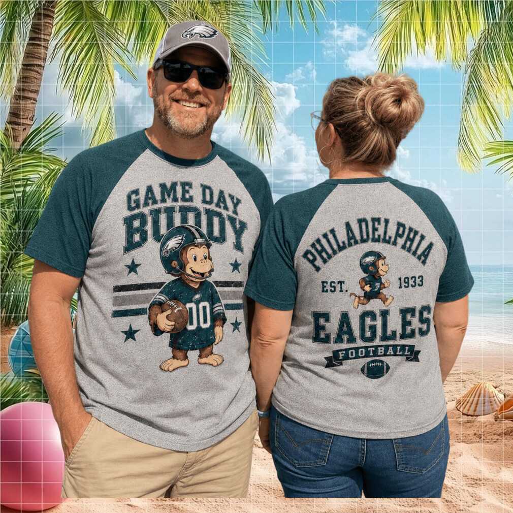 Philadelphia Football Monkey Mascot Game Day Raglan Shirt