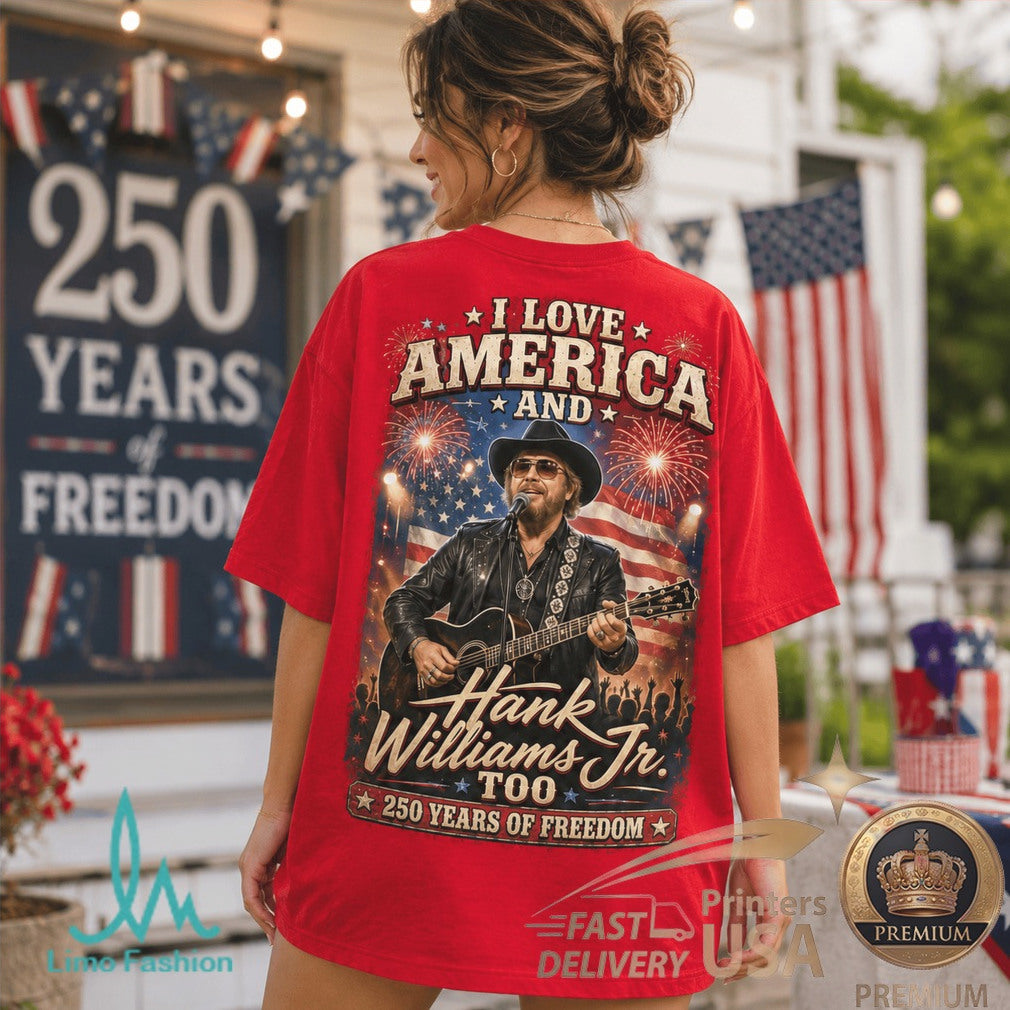 Hank Williams Jr America 250 Years of Freedom Country Music Shirt - Limotees LLC