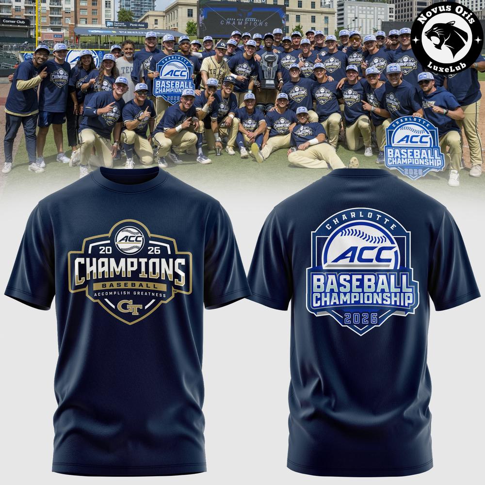 GT Yellow Jackets 2026 ACC Baseball Championship T-Shirt