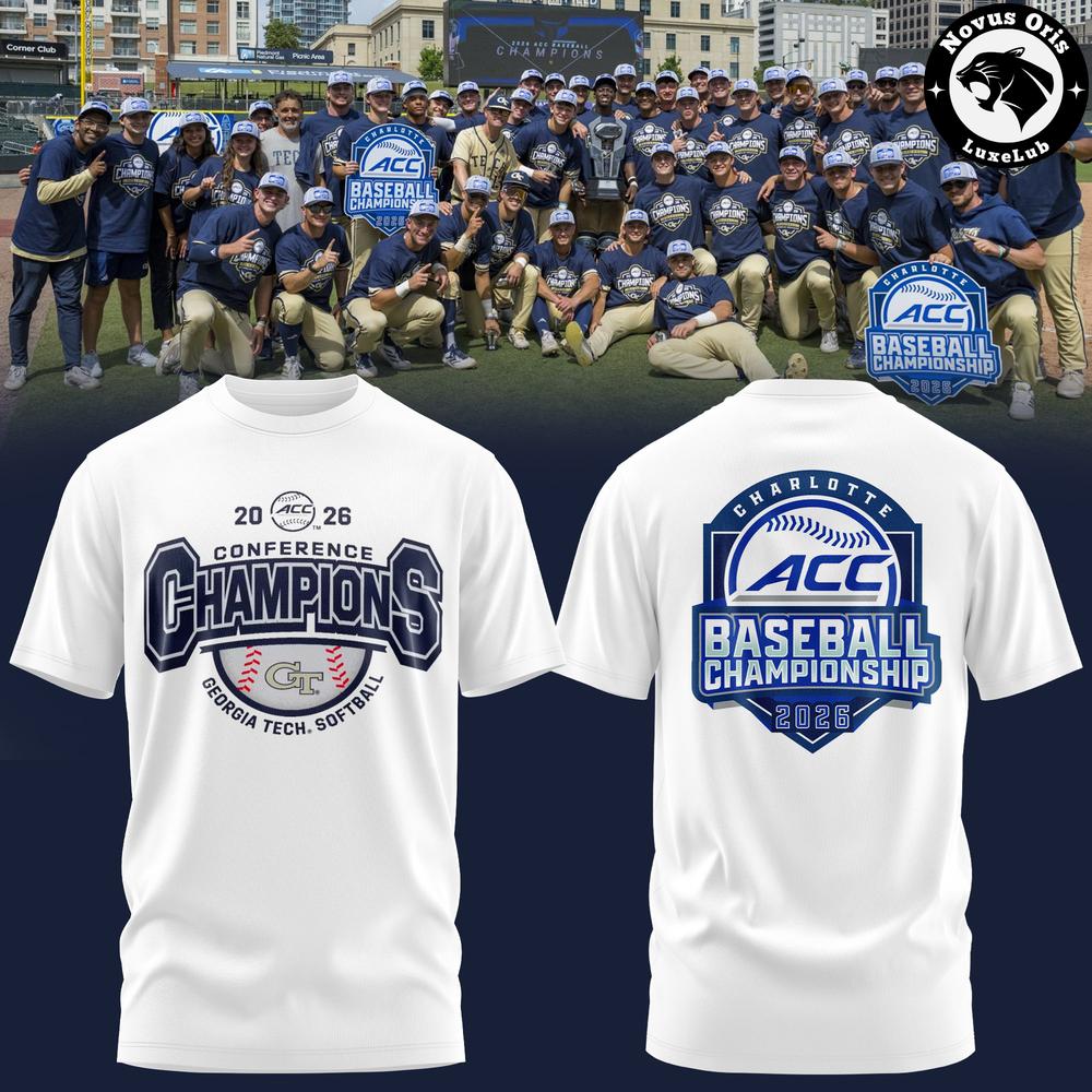 GT Yellow Jackets 2026 ACC Baseball Championship T-Shirt