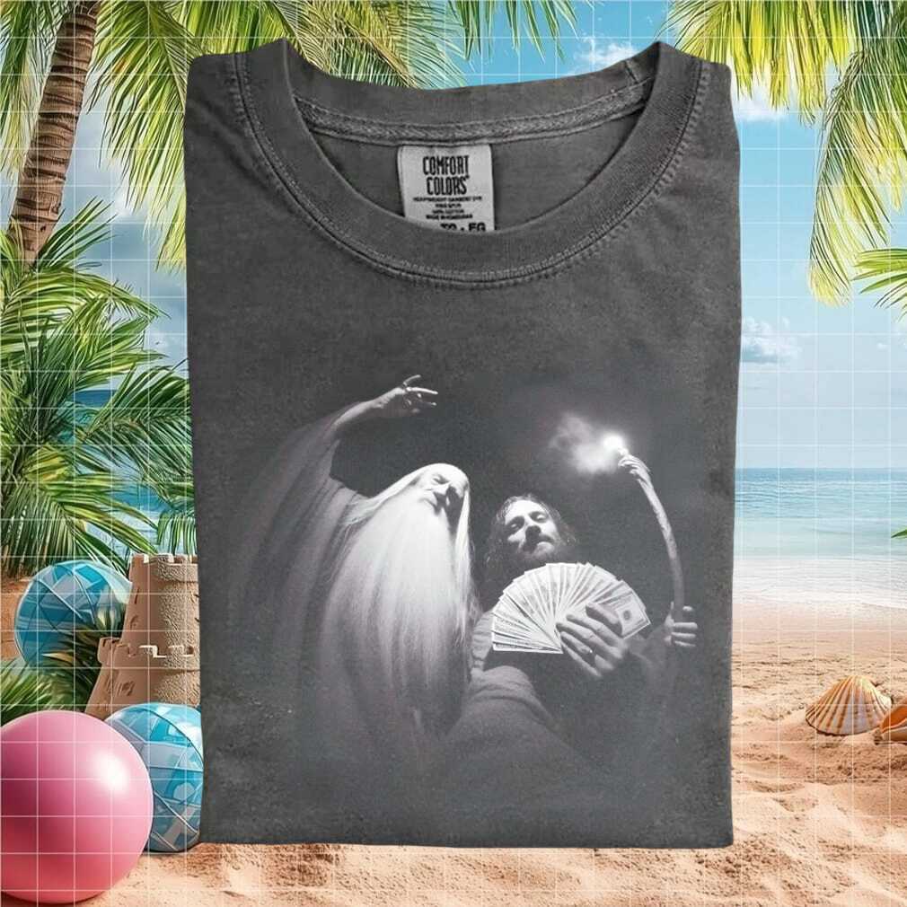 Gandalf And Frodo Lord Of The Rings Money Flex T Shirt - Limotees LLC