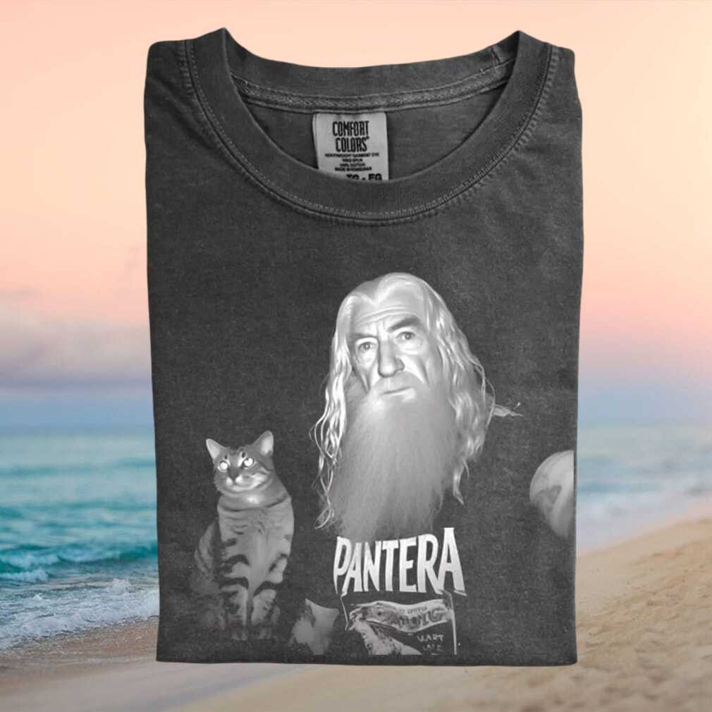 Gandalf Lord of the Rings Pantera Band Mashup Funny Graphic Unisex T Shirt - Limotees LLC