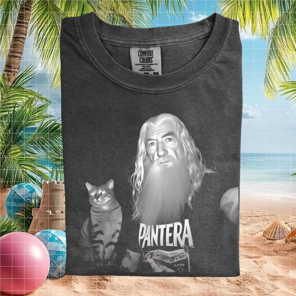 Gandalf Lord of the Rings Pantera Band Mashup Funny Graphic Unisex T Shirt - Limotees LLC