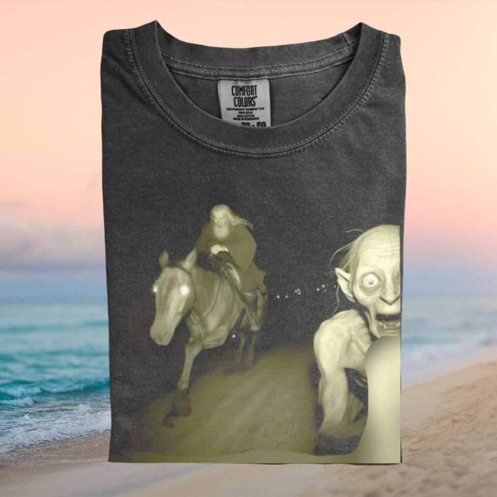 Gandalf Riding Horse With Gollum Funny Lord Of The Rings T Shirt - Limotees LLC