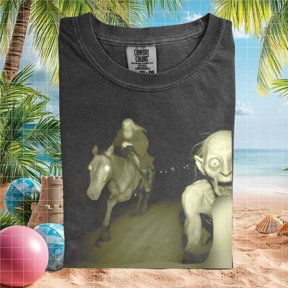 Gandalf Riding Horse With Gollum Funny Lord Of The Rings T Shirt - Limotees LLC