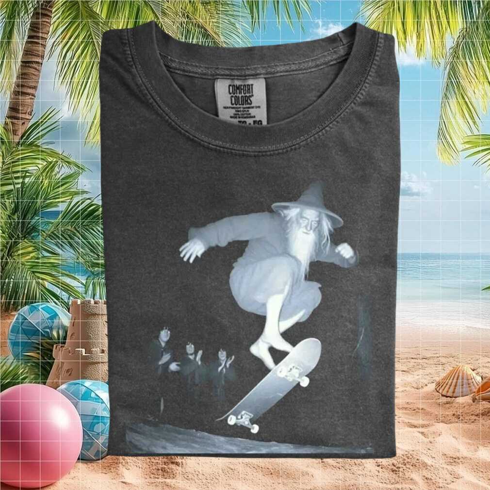Gandalf Skateboard Trick Lord of the Rings Meme T Shirt - Limotees LLC