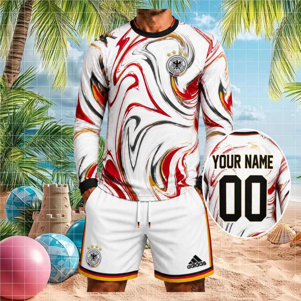 Germany National Football Team Euro 2026 Marble Pattern Fan Kit Men Shirt - Limotees LLC
