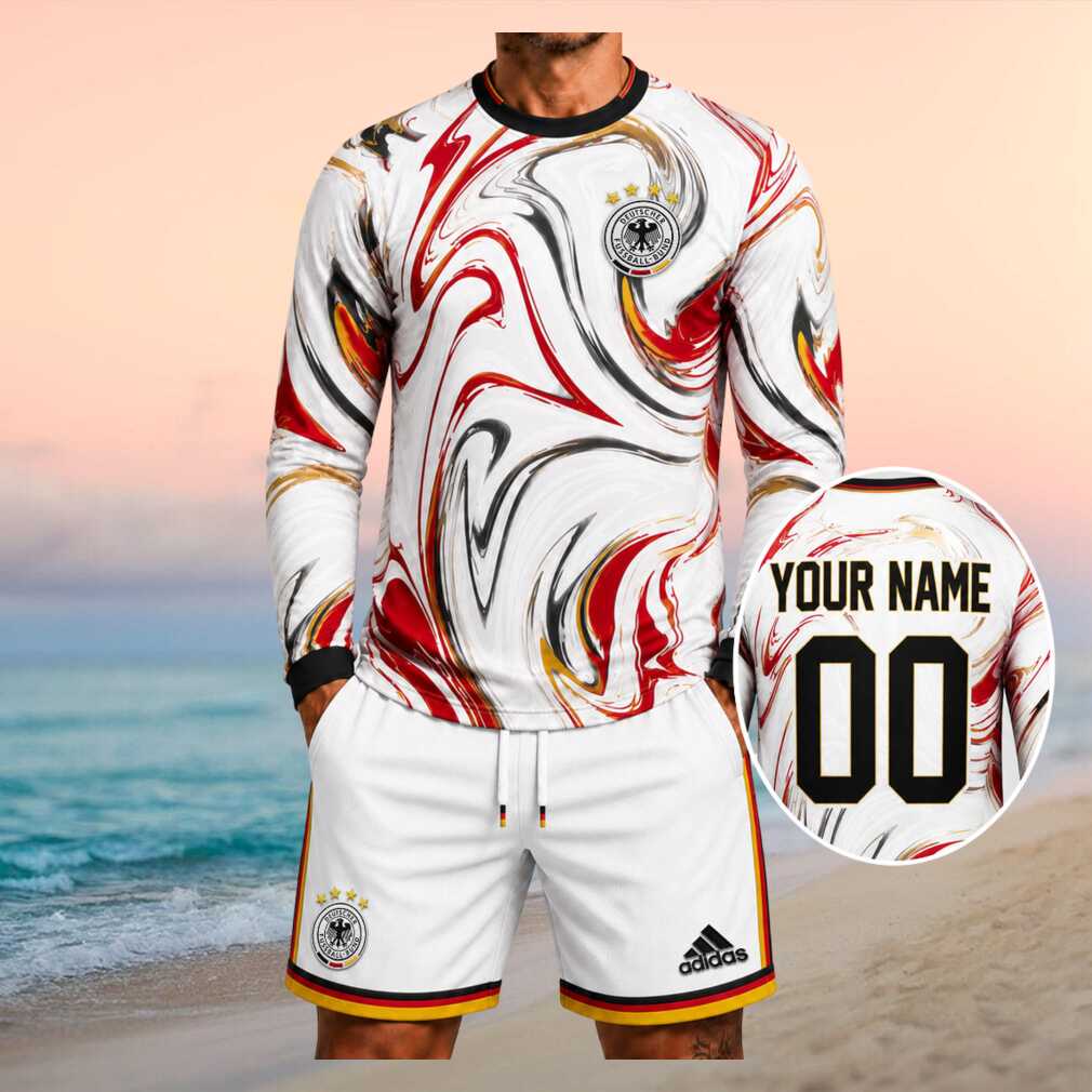 Germany National Football Team Euro 2026 Marble Pattern Fan Kit Men Shirt - Limotees LLC