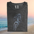 Ghost Face Horror Movie Distressed Mask Graphic T Shirt - Limotees LLC