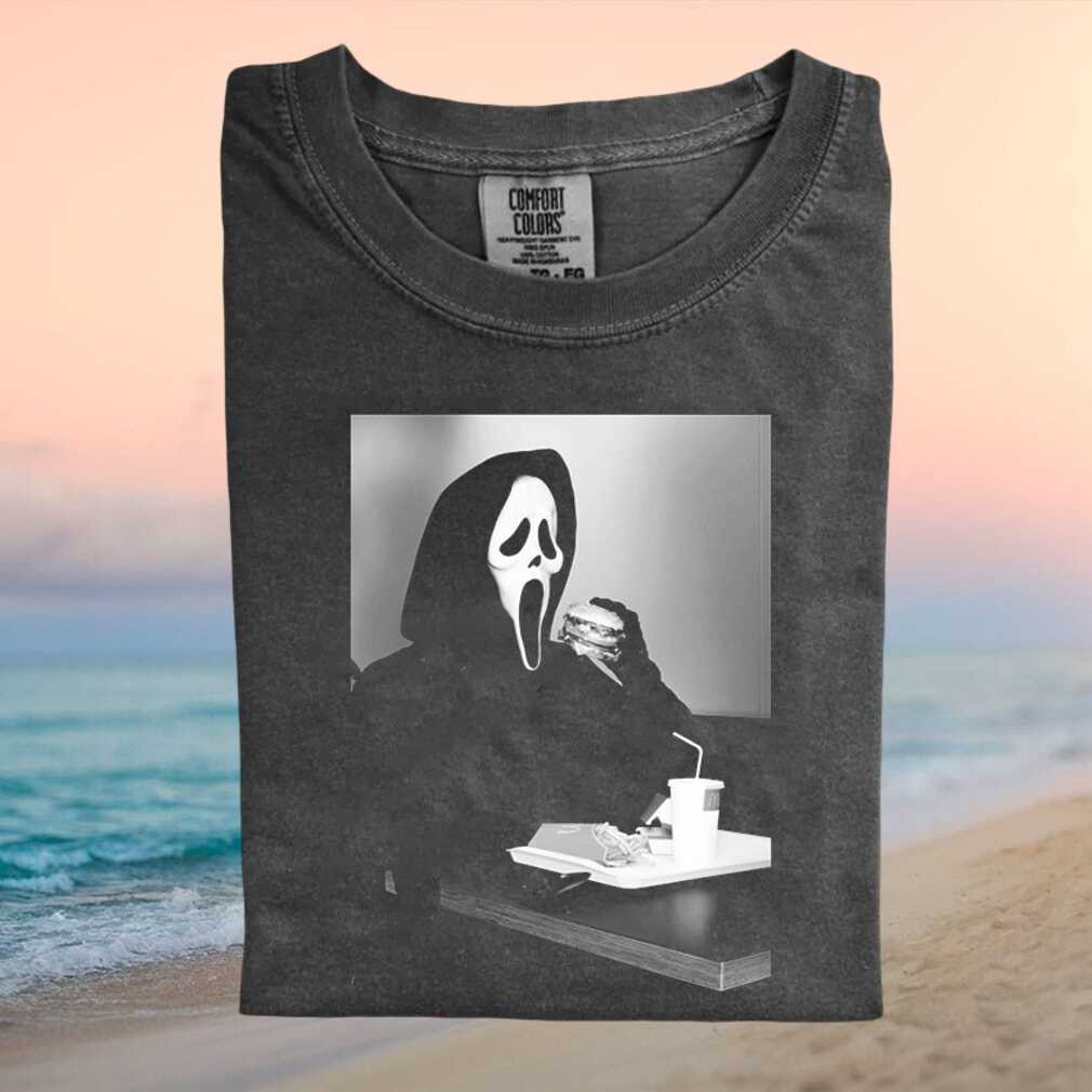 Ghost Face Horror Movie Fast Food Meal Graphic T Shirt - Limotees LLC