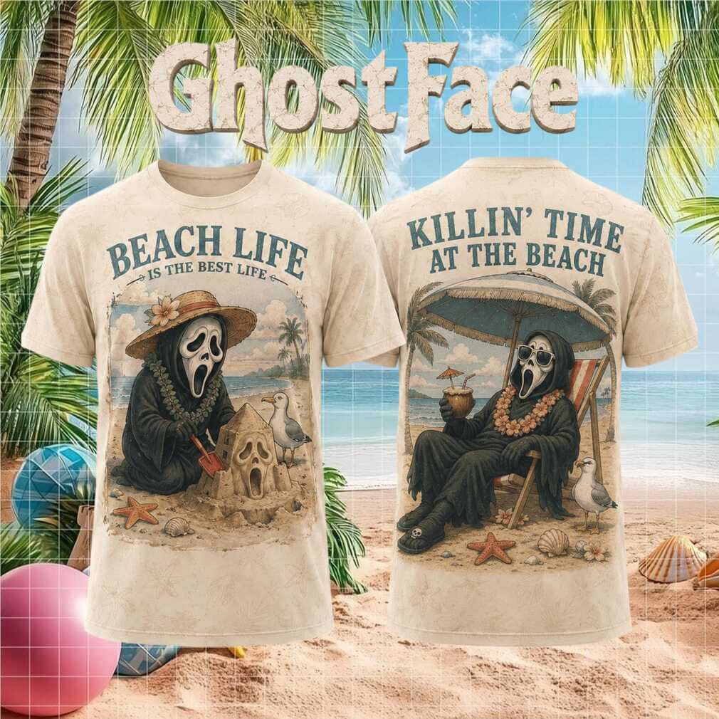 Ghostface Beach Life Vacation Horror Movie Gift For Shirt