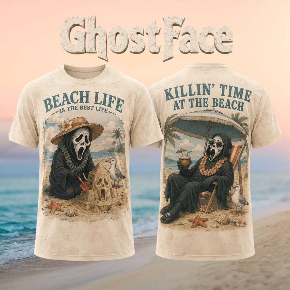 Ghostface Beach Life Vacation Horror Movie Gift For Shirt