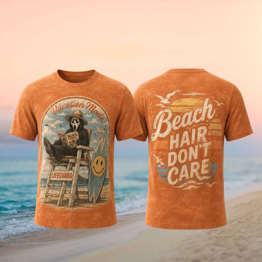 Ghostface Beach Lifeguard Summer Vacation Horror Gift For Shirt