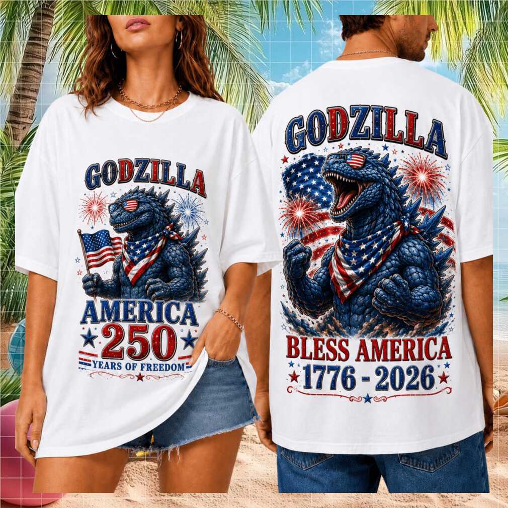 Godzilla America 250 Years Of Freedom 1776 2026 Shirt - Limotees LLC