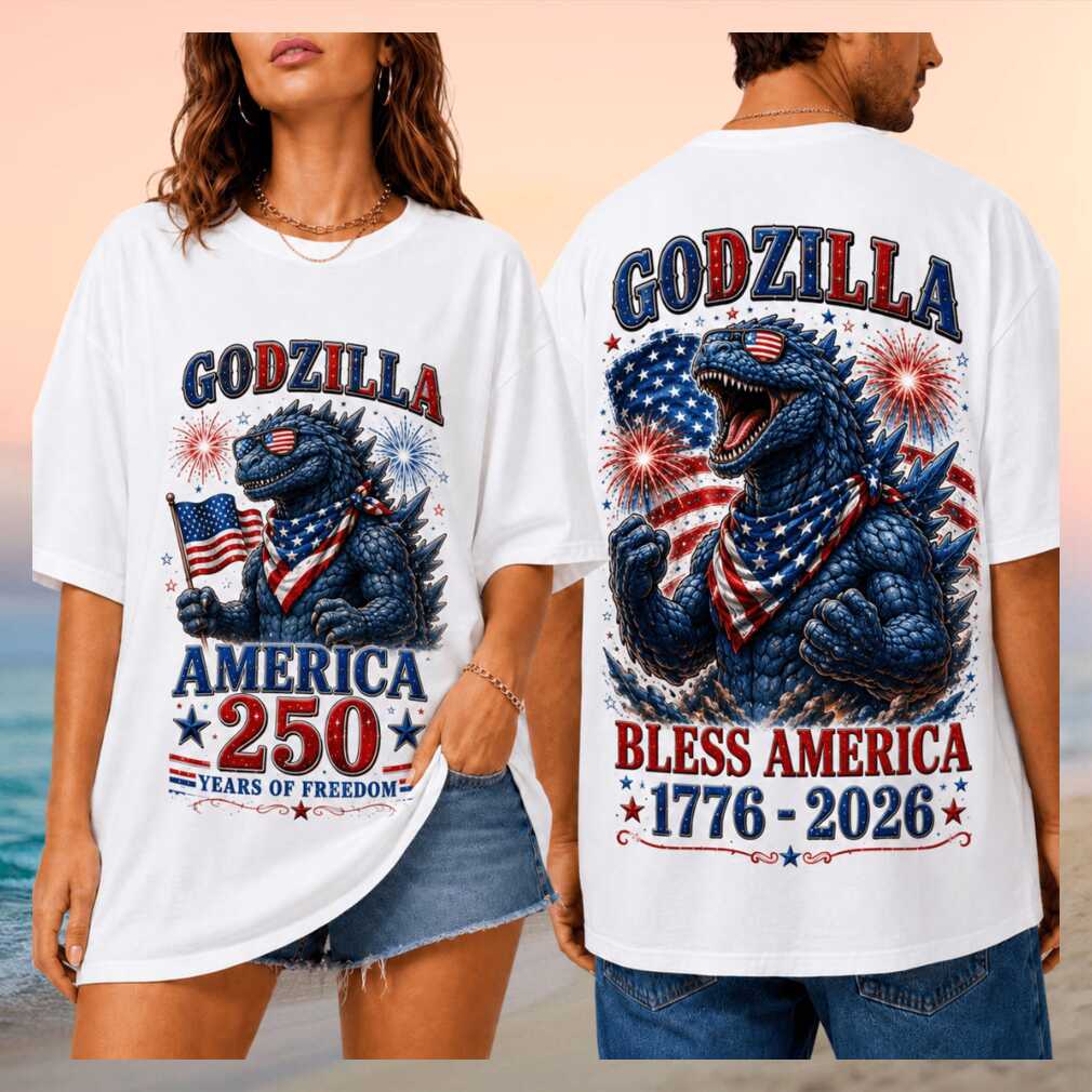 Godzilla America 250 Years Of Freedom 1776 2026 Shirt - Limotees LLC