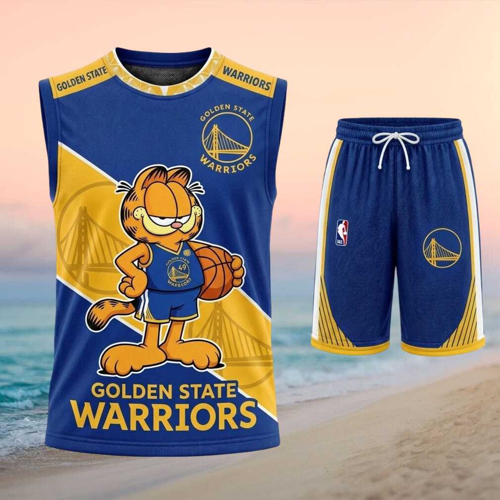 Golden State Warriors Garfield Basketball Shirt