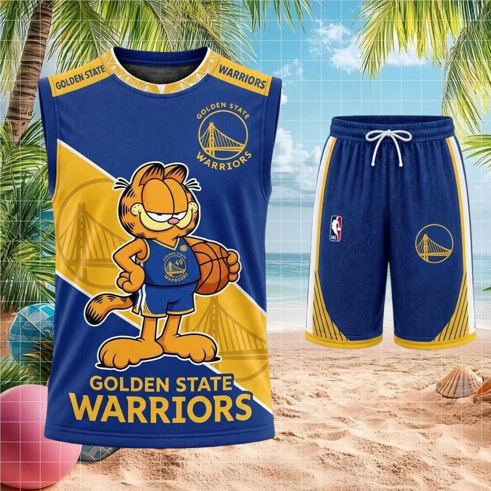 Golden State Warriors Garfield Basketball Shirt